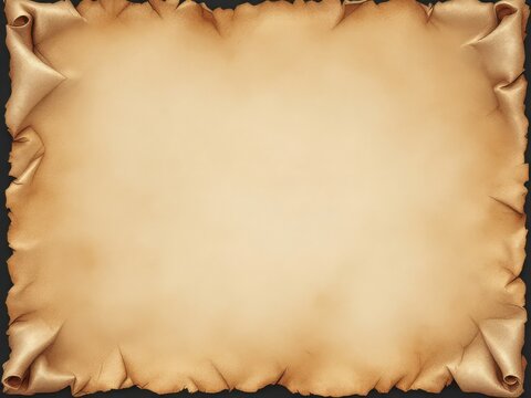 Vintage Aged Paper Texture with Torn Edges and Rolled Corners