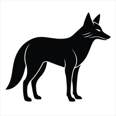 black fox silhouette