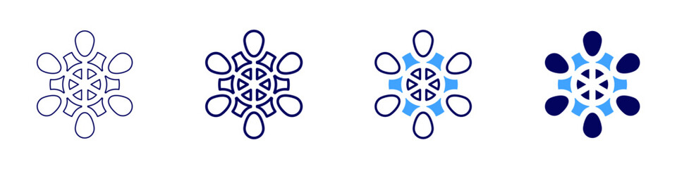 Obraz premium Executive leadership icon in 4 different styles. Thin Line, Line, Bold Line, Duotone. Duotone style. Editable stroke