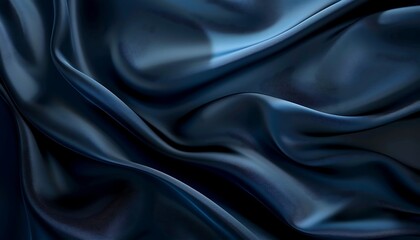 Fototapeta premium abstract blue background with smooth lines in it, 3d illustration