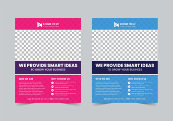 Professional Business Flyer Template , CMYK , Print Ready , Marketing Agency Social Media Post Template, Facebook Post, ,LinkedIn Post