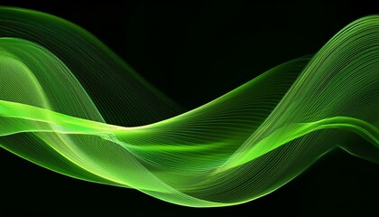 Naklejka premium wavy lines on dark backdrop with thin abstract stripes graphic resource background banner