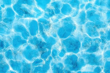 Bright and Vibrant Blue Water Texture with Subtle Light Reflections for Serene Natural Background or Abstract Design Use