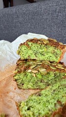 Home made dalicious broccoli bread. healthy food