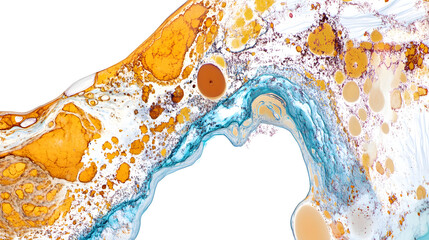 A digital pathology slide being analyzed by AI 