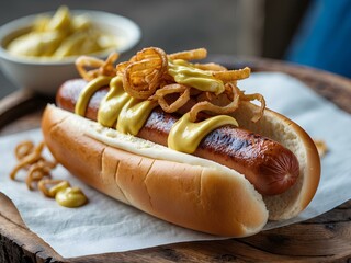 Experience the Delicious Simplicity of Icelandic Pylsur: Savory Hot Dog with Tangy Remoulade, Combining Tradition and Flavor for the Ultimate Nordic Street Food Treat