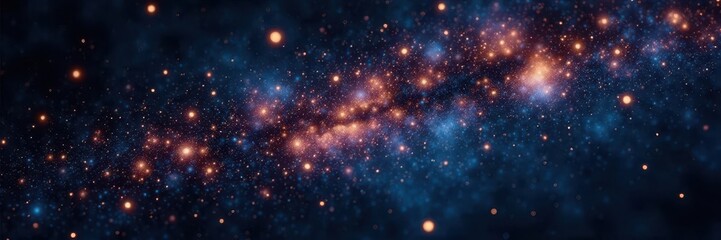 Fototapeta premium Myriad stars twinkling intensely against an inky black backdrop , deep space, cosmos, sparkle