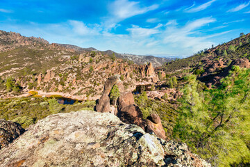 Pinnacles National Park in Monterey County, California.