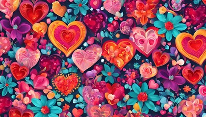 Obraz premium background of hearts