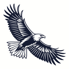 Obraz premium Creative animal icon Eagle vector illustration 