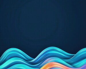 Obraz premium Clean and modern fiber optic wave glowing in a monochromatic palette
