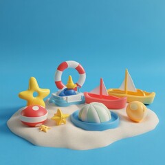 Summery beach toys for kids