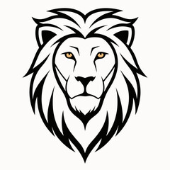 Obraz premium lion head vector illustration
