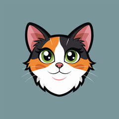 Obraz premium cat vector head.eps