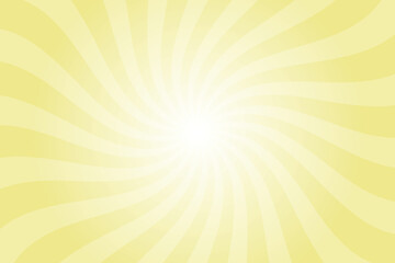 Obraz premium Abstract Light Khaki Yellow Background with Rays Retro Starburst. Radial Spiral Stripes Backdrop. Vintage Sun Beam Texture. Sun Rays Pattern. Groovy Retro Swirl Burst. Summer Carnival Background.