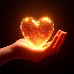 Fototapeta premium heart in hands