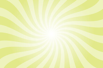Abstract yellow background with rays retro starburst. Radial spiral stripes backdrop. Vintage sun beam texture. Sun rays pattern. Groovy retro swirl burst. Summer carnival background