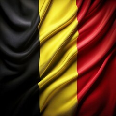 Fototapeta premium 3D Flagge Belgien