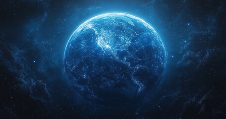 Global Connection Network of Earth in Space with Digital Communication Technology and Metaverse Concepts