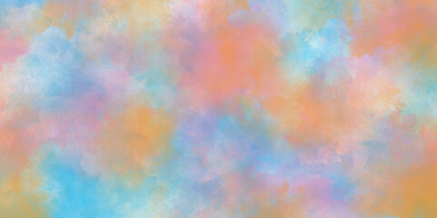 Soft and vibrant watercolor background blending delicate hues, abstract textures, artistic brushstrokes, dreamy gradients, perfect for creative projects, digital designs, print media, and artistic.