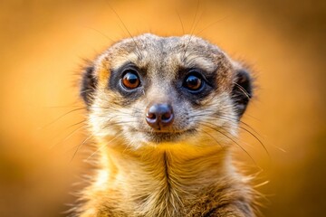 Fototapeta premium Alert Meerkat on Lookout - Close-up Macro Wildlife Photography