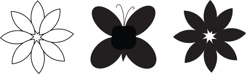 Flowers and butterfly  vector file download | Any changes can be possible