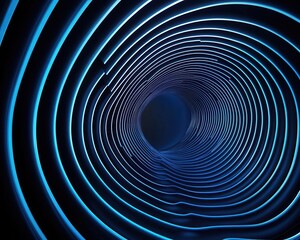 Obraz premium Wind tunnel test simulation with clean, elegant airflow indicators