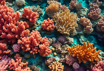 peaceful underwater scene with coral details
