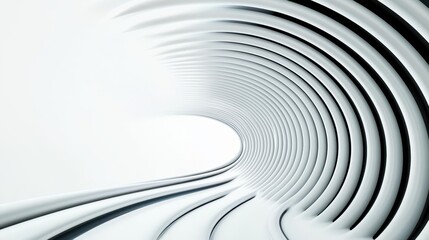 Naklejka premium Minimalist wind tunnel visualization with smooth airflow patterns