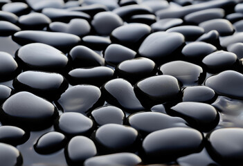 high-definition close-up of nature&rsquo;s smooth stones
