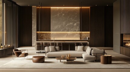Modern villas with clean lines and high-end finishes in an exclusive real estate project