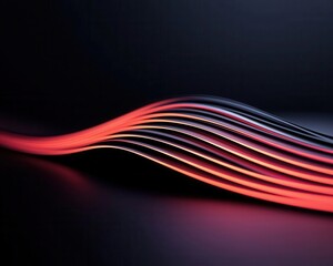 Subtle aerodynamic forces visualized as glowing minimalist lines