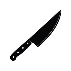 kitchen knife isolated on white