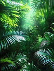 palm tree leaves