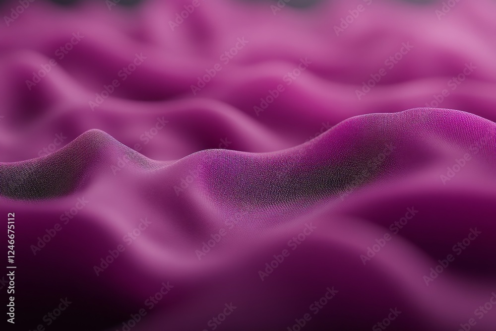 Poster close-up view of a vibrant neon purple swirl set against a matte black gradient, featuring textured 