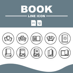 icon book set