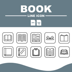 icon book set