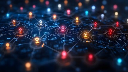 Fototapeta premium Business network infographic template, elegant vector theme for corporate presentations