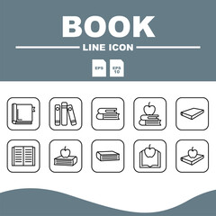 icon book set