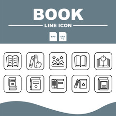 icon book set