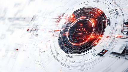 Abstract Futuristic Technology Design