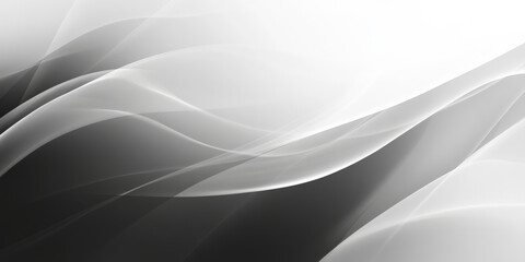 Obraz premium A smoky black and white background with soft gradients and hazy brushstrokes that give it an ethereal, dreamlike quality. Ideal for wellness themes, beauty branding, or gentle digital visuals.