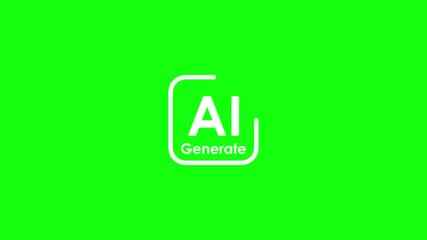generate ai animated ai generate blink green screen alpha looping 4k