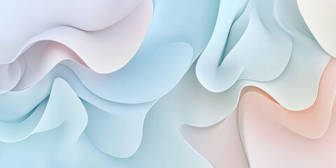 A soft, pastel abstract design with gradients of pale blue, blush pink, and ivory, creating a calm and peaceful effect. Ideal for beauty brands, wellness visuals, or minimalistic website designs.