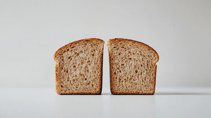 Two Slices of Whole Wheat Bread