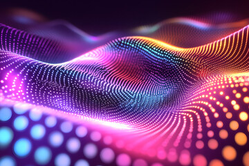 Colorful Abstract Quantum Particles in Teleportation Process  