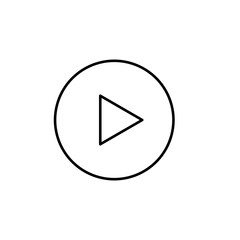 round play button icon