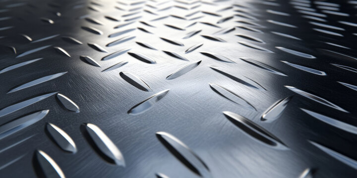 Shiny steel panel background with brushed texture and subtle sheen. The clean and industrial appearance is ideal for automotive, tech, or machinery designs, adding a touch of sophistication with its