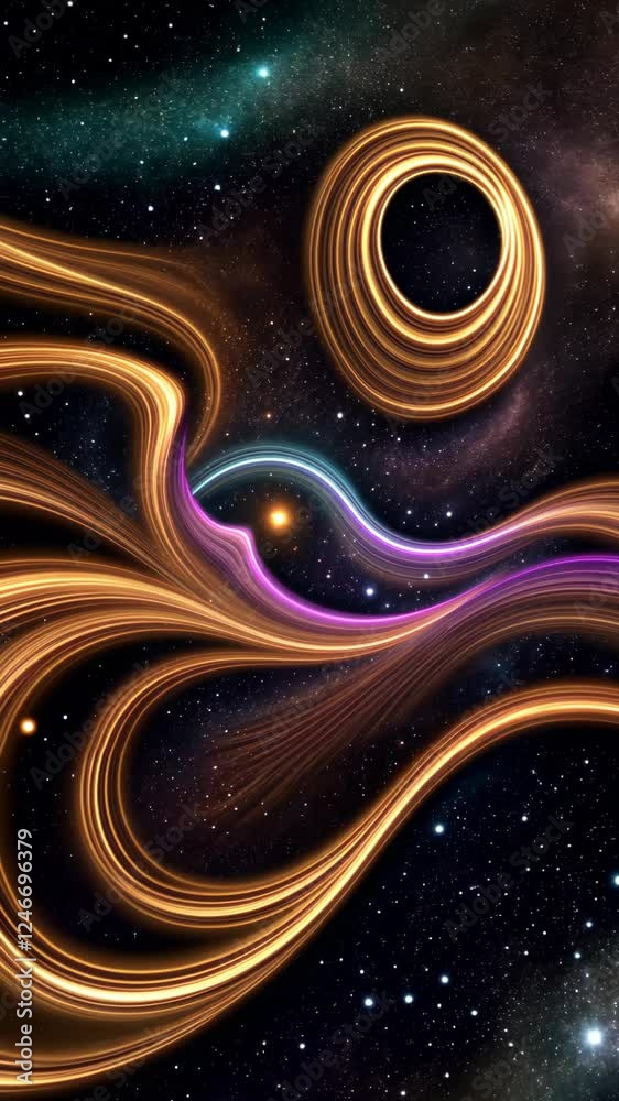 Aufkleber A colorful image of a stream of bubbles. The bubbles are in various sizes and are scattered throughout the image