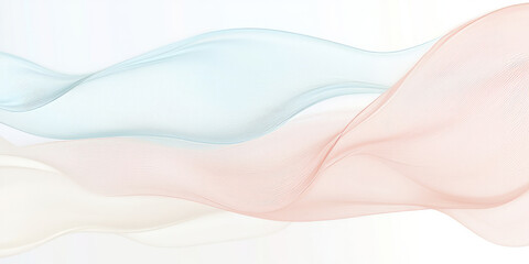 A soft and dreamy abstract design with three colors--light pink, baby blue, and ivory--flowing together in a smooth, delicate gradient. Ideal for romantic branding, wedding designs, or calming digital